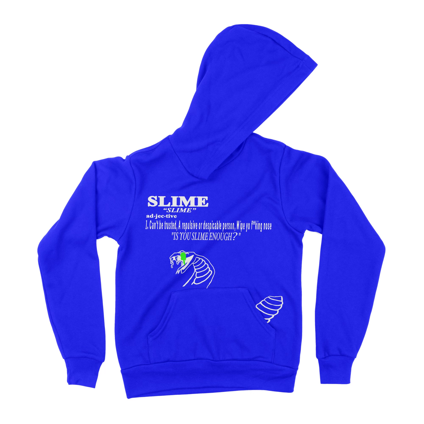 "Slimey Smiley" - Hoodie (Royal Blue)