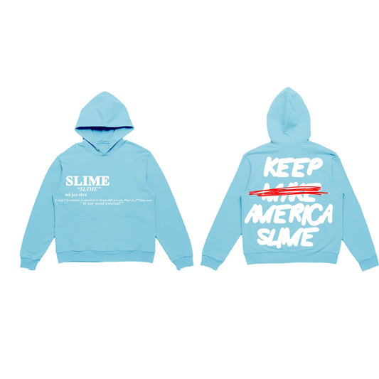 “Definition/Keep America Slime Again" - Hoodie (Baby Blue)